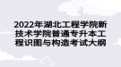 2022年湖北工程學(xué)院新技術(shù)學(xué)院普通專升本工程識圖與構(gòu)造考試大綱