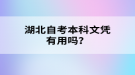 湖北自學考試本科文憑有用嗎？