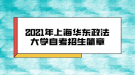 2021年上海華東政法大學(xué)自考招生簡(jiǎn)章