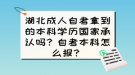 湖北成人自考拿到的本科學(xué)歷國(guó)家承認(rèn)嗎？自考本科怎么報(bào)？