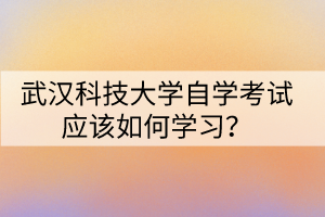 武漢科技大學(xué)自學(xué)考試應(yīng)該如何學(xué)習(xí)？